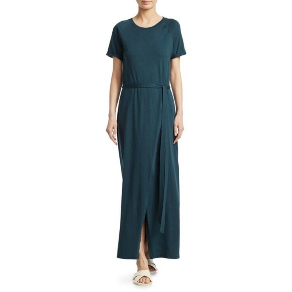 Elizabeth and James Blue Welles Pigment Dyed Dress Wrap Size Extra Small XS Maxi